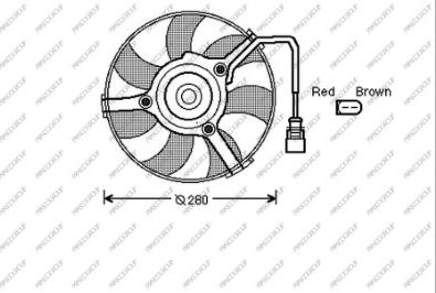 Prasco AD032F004 - Fan, radiator autospares.lv