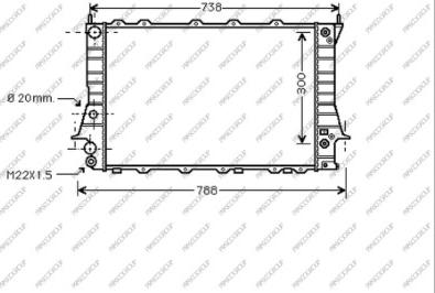 Prasco AD029R002 - Radiator, engine cooling autospares.lv