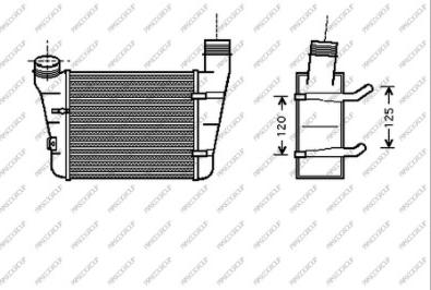 Prasco AD020N003 - Intercooler, charger autospares.lv