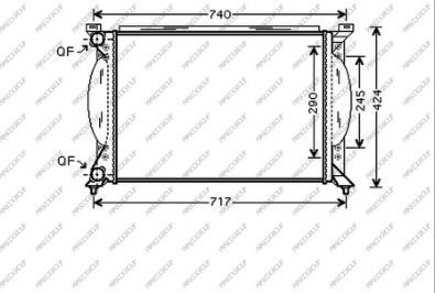 Prasco AD020R011 - Radiator, engine cooling autospares.lv