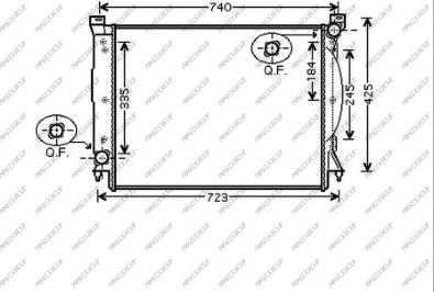 Prasco AD020R018 - Radiator, engine cooling autospares.lv