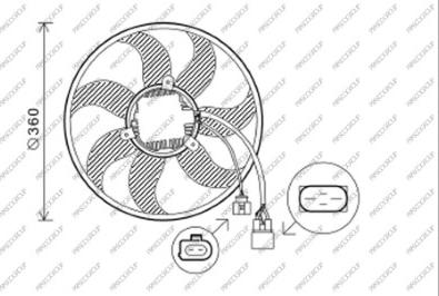 Prasco AD022F003 - Fan, radiator autospares.lv