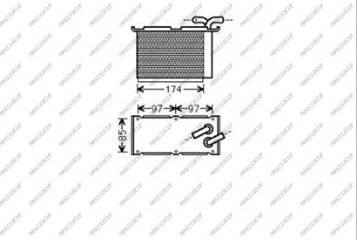 Prasco AD320N003 - Intercooler, charger autospares.lv