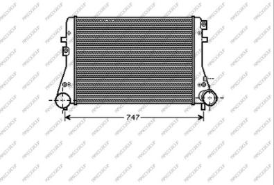 Prasco AD322N002 - Intercooler, charger autospares.lv