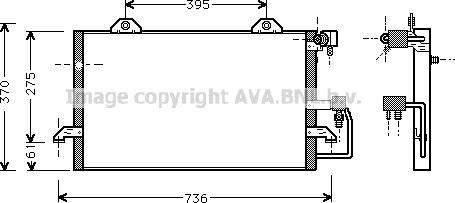 Prasco AI5118 - Condenser, air conditioning autospares.lv