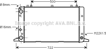 Prasco AI2047 - Radiator, engine cooling autospares.lv