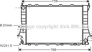 Prasco AI2081 - Radiator, engine cooling autospares.lv