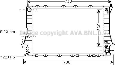 Prasco AI2082 - Radiator, engine cooling autospares.lv