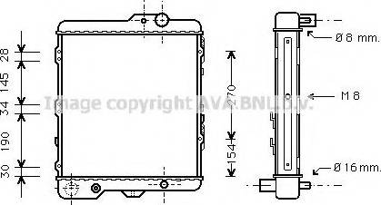 Prasco AI2030 - Radiator, engine cooling autospares.lv