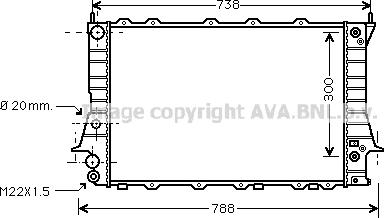 Prasco AI2078 - Radiator, engine cooling autospares.lv