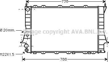 Prasco AI2077 - Radiator, engine cooling autospares.lv