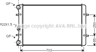 Prasco AI2129 - Radiator, engine cooling autospares.lv