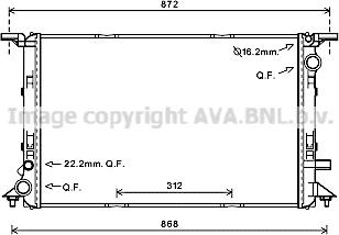 Prasco AI2363 - Radiator, engine cooling autospares.lv