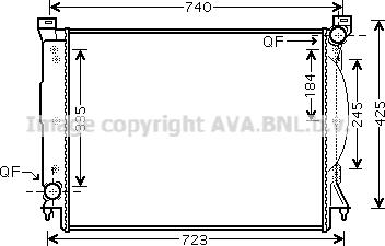 Prasco AI2245 - Radiator, engine cooling autospares.lv