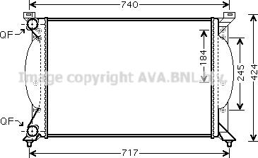 Prasco AI2240 - Radiator, engine cooling autospares.lv