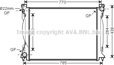 Prasco AI2235 - Radiator, engine cooling autospares.lv