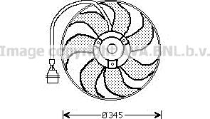 Prasco AI7509 - Fan, radiator autospares.lv