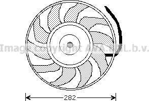 Prasco AI7502 - Fan, radiator autospares.lv