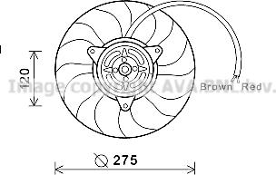 Prasco AI7515 - Fan, radiator autospares.lv