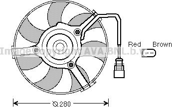 Prasco AI7516 - Fan, radiator autospares.lv