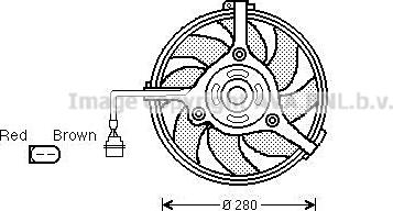 Prasco AI7510 - Fan, radiator autospares.lv