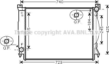 Prasco AIA2245 - Radiator, engine cooling autospares.lv