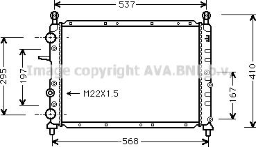 Prasco AL2048 - Radiator, engine cooling autospares.lv