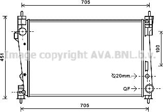 Prasco AL2123 - Radiator, engine cooling autospares.lv