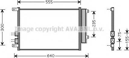 Prasco ALA5088 - Condenser, air conditioning autospares.lv