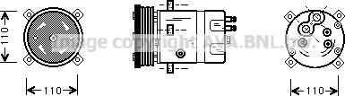 Prasco ALK071 - Compressor, air conditioning autospares.lv