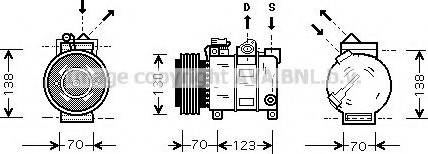Prasco ALK016 - Compressor, air conditioning autospares.lv