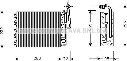 Prasco ALV008 - Evaporator, air conditioning autospares.lv