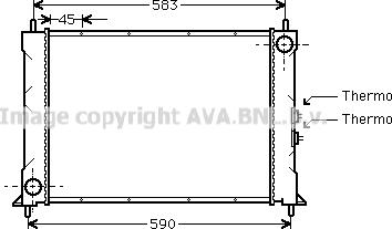 Prasco AU2068 - Radiator, engine cooling autospares.lv