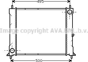 Prasco AU2067 - Radiator, engine cooling autospares.lv