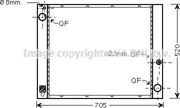 Prasco AU2183 - Radiator, engine cooling autospares.lv