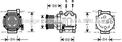 Prasco AUAK157 - Compressor, air conditioning autospares.lv