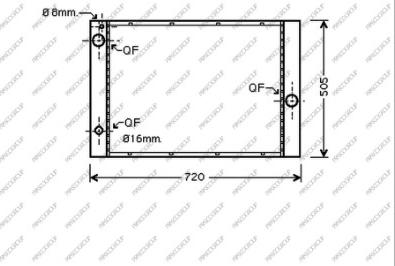 Prasco BM046R008 - Radiator, engine cooling autospares.lv