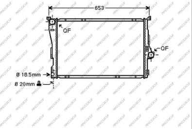 Prasco BM018R002 - Radiator, engine cooling autospares.lv