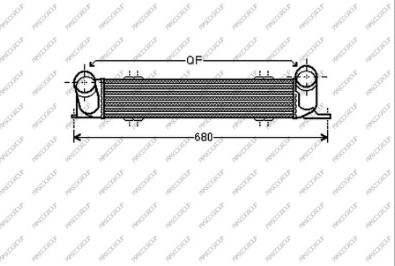 Prasco BM024N001 - Intercooler, charger autospares.lv