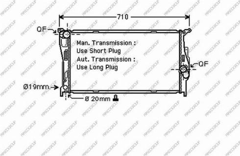 Prasco BM024R004 - Radiator, engine cooling autospares.lv