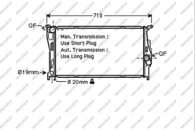 Prasco BM024R003 - Radiator, engine cooling autospares.lv