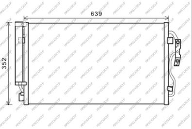 Prasco BM028C002 - Condenser, air conditioning autospares.lv