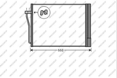 Prasco BM101C002 - Condenser, air conditioning autospares.lv