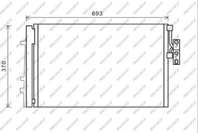 Prasco BM804C003 - Condenser, air conditioning autospares.lv