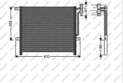 Prasco BM802C001 - Condenser, air conditioning autospares.lv