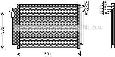 Prasco BW5281D - Condenser, air conditioning autospares.lv