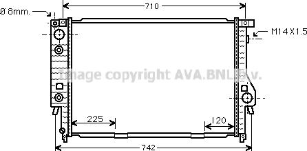 Prasco BW2094 - Radiator, engine cooling autospares.lv