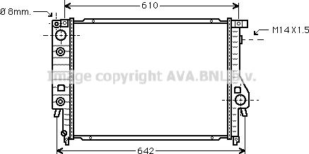 Prasco BW2048 - Radiator, engine cooling autospares.lv