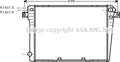 Prasco BW2057 - Radiator, engine cooling autospares.lv