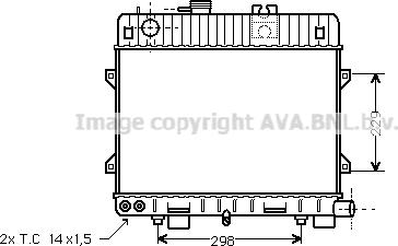 Prasco BW2067 - Radiator, engine cooling autospares.lv